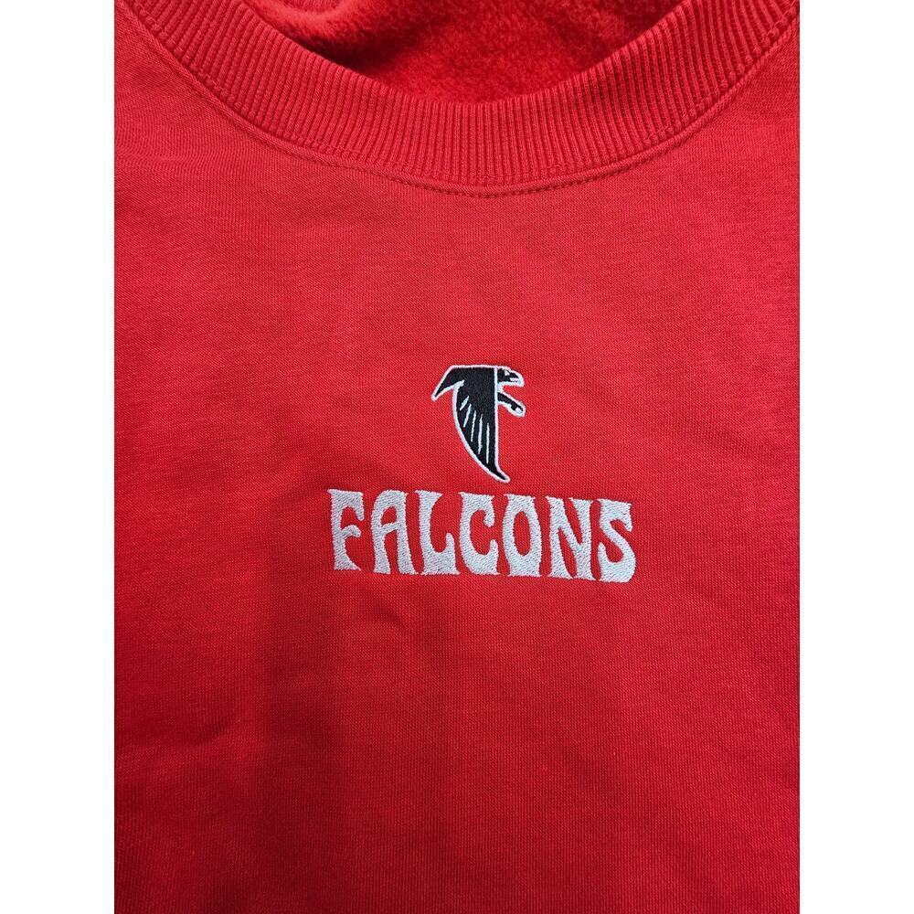 Nike Women's XL Red Atlanta Falcons Oversized Crop Sweatshirt NWT - Picture 3 of 8